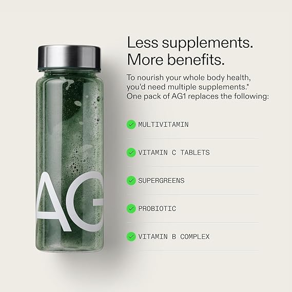 AG1 Athletic Greens 12.7 oz 360g Powder Supplement pack of 2 - Prostatewellstore.com