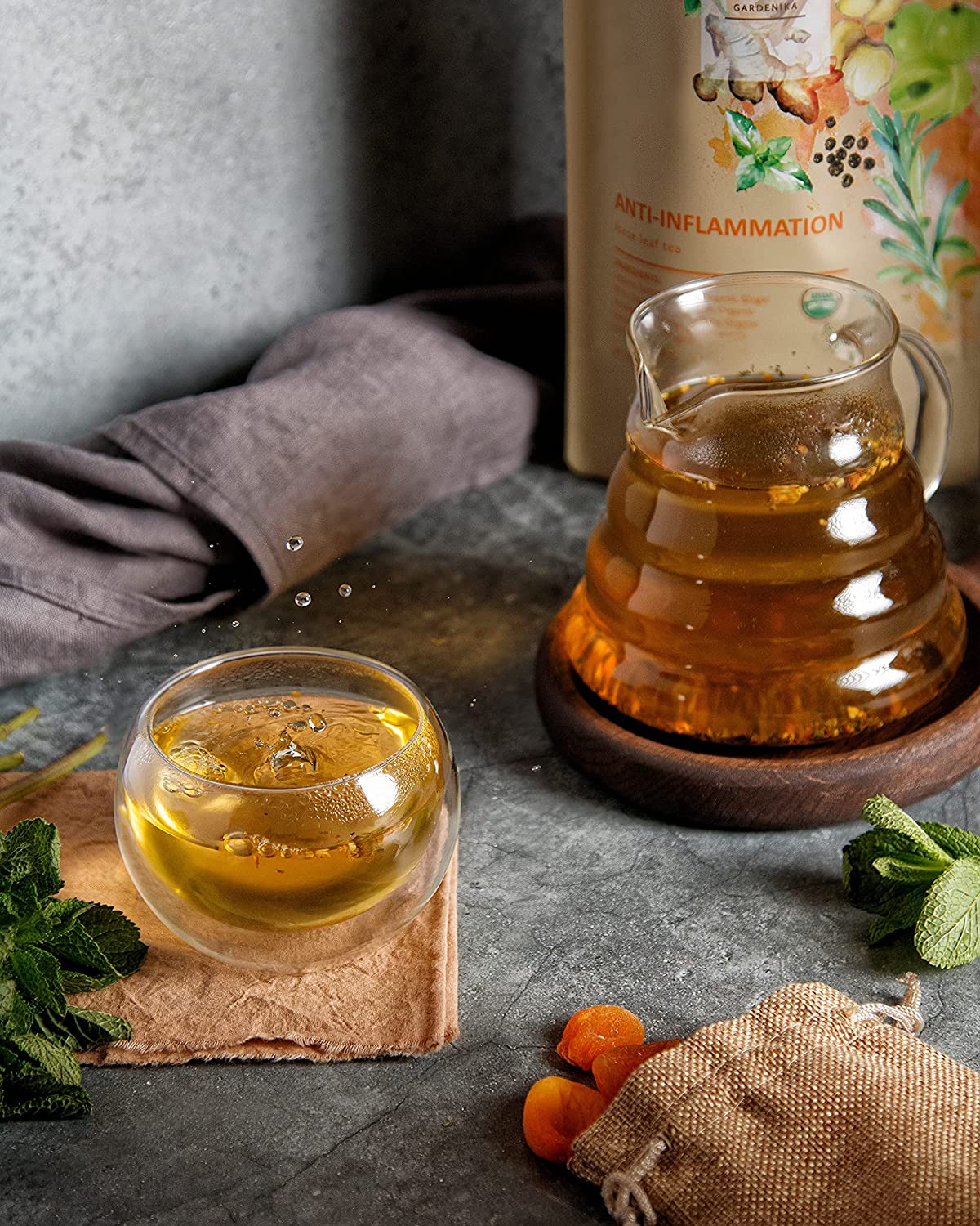 Anti - Inflammatory Tea, Turmeric Ginger Herbal Blend | Organic & Kosher - Prostatewellstore.com