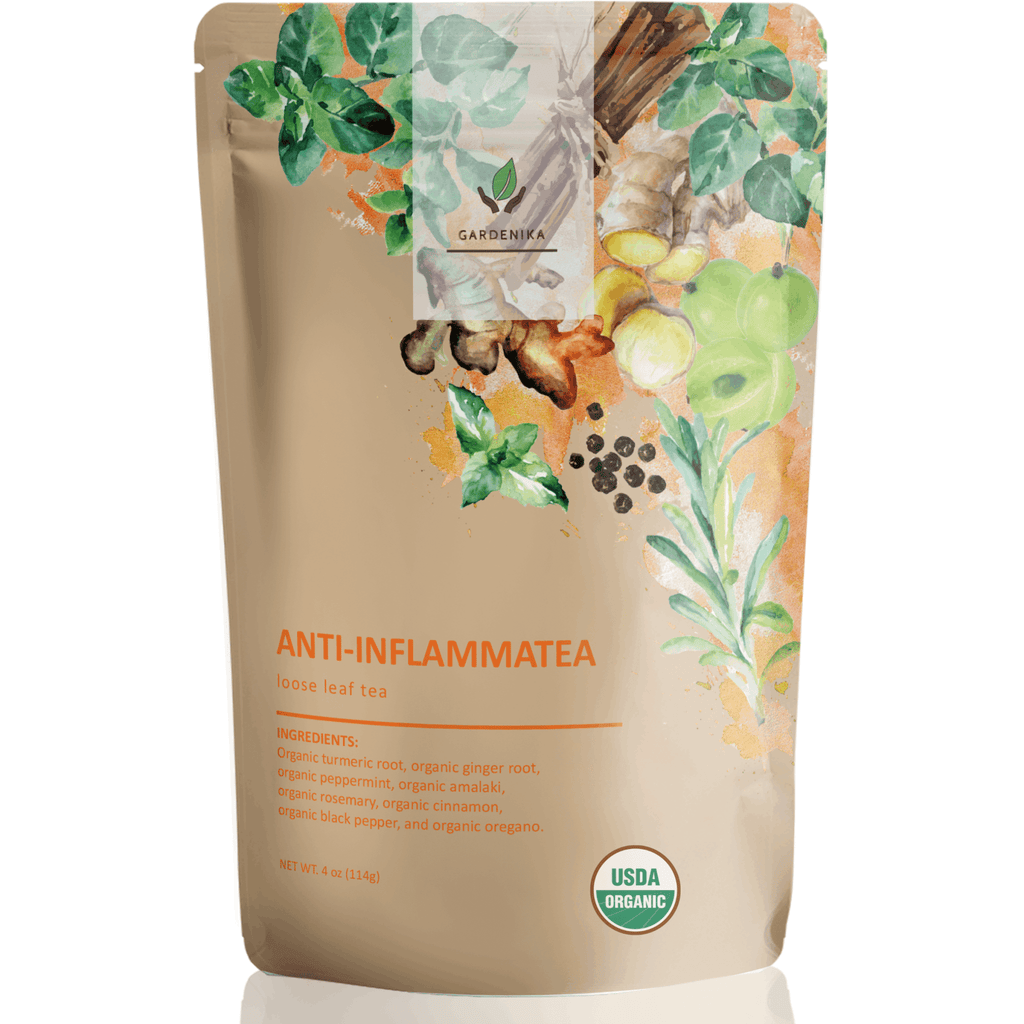 Anti - Inflammatory Tea, Turmeric Ginger Herbal Blend | Organic & Kosher - Prostatewellstore.com