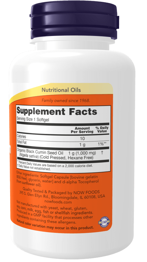 Black Cumin Seed Oil 1,000mg - Prostatewellstore.com