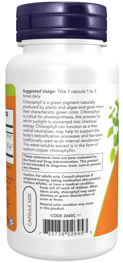 Chlorophyll 100 mg - Prostatewellstore.com