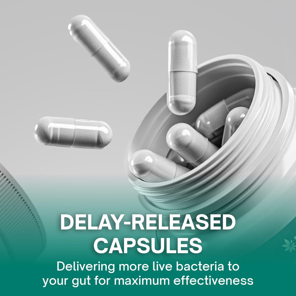 Christensenella Minuta and Akkermansia, Bifidobacterium longum, 8 Probiotic Strains, 50 Billion CFU with Cranberry Extract, Gut Health & Immune Support - Prostatewellstore.com