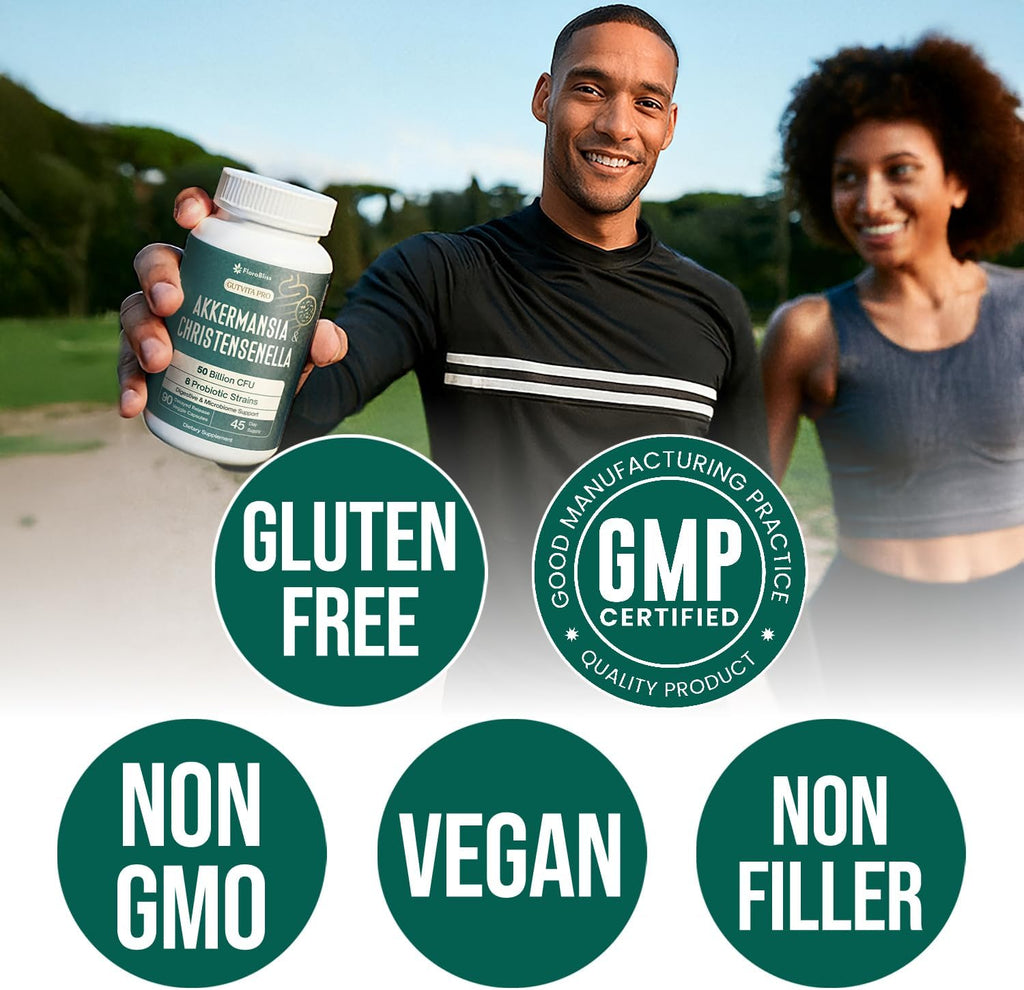 Christensenella Minuta and Akkermansia, Bifidobacterium longum, 8 Probiotic Strains, 50 Billion CFU with Cranberry Extract, Gut Health & Immune Support - Prostatewellstore.com