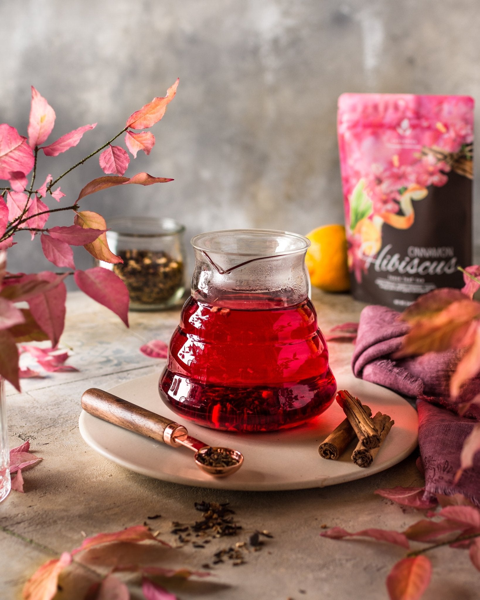 Cinnamon Hibiscus Tea, Antioxidant - Rich Herbal Blend | Organic - Prostatewellstore.com