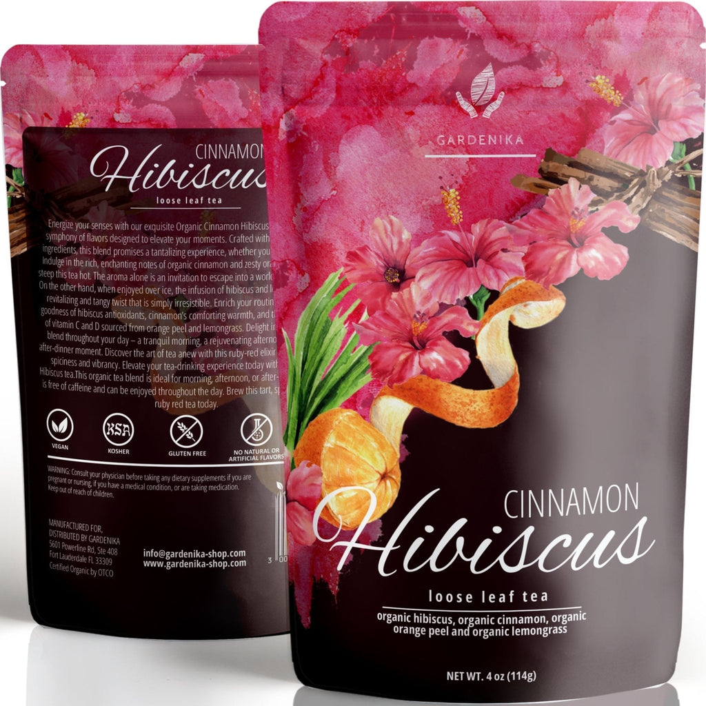 Cinnamon Hibiscus Tea, Antioxidant - Rich Herbal Blend | Organic - Prostatewellstore.com