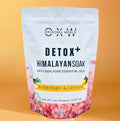 Detox+ Himalayan Epsom Bath Salt Infused with Rosemary and Lemon Essential Oils 2 lbs BPA Free Bag - Prostatewellstore.com
