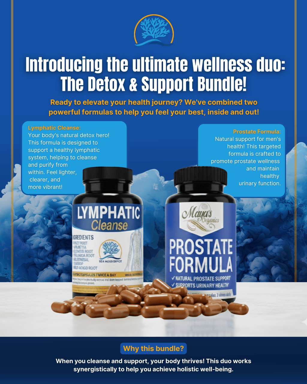 Men’s Total Flow Bundle™ - Lymphatic Cleanse + Prostate & Urinary Support Formula - Prostatewellstore.com