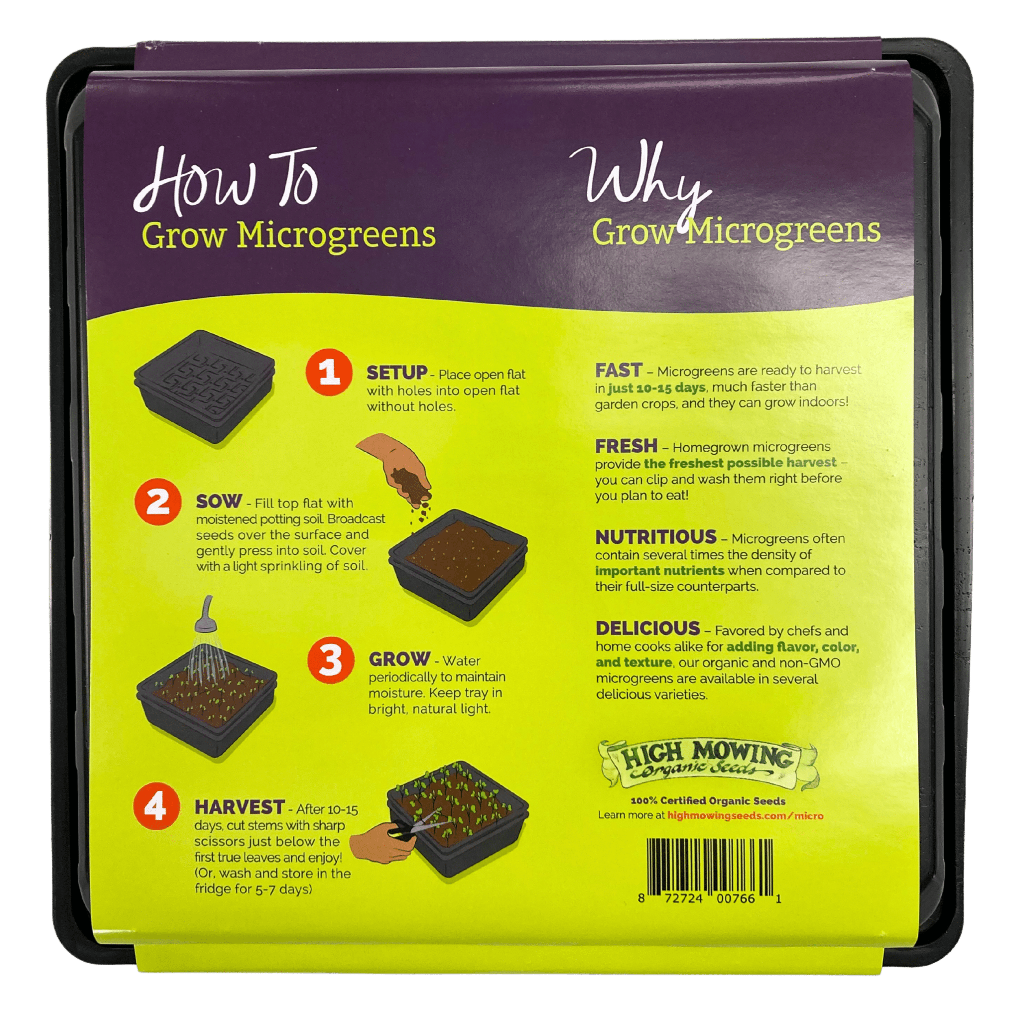 Microgreens Flats - Growing Trays - Prostatewellstore.com