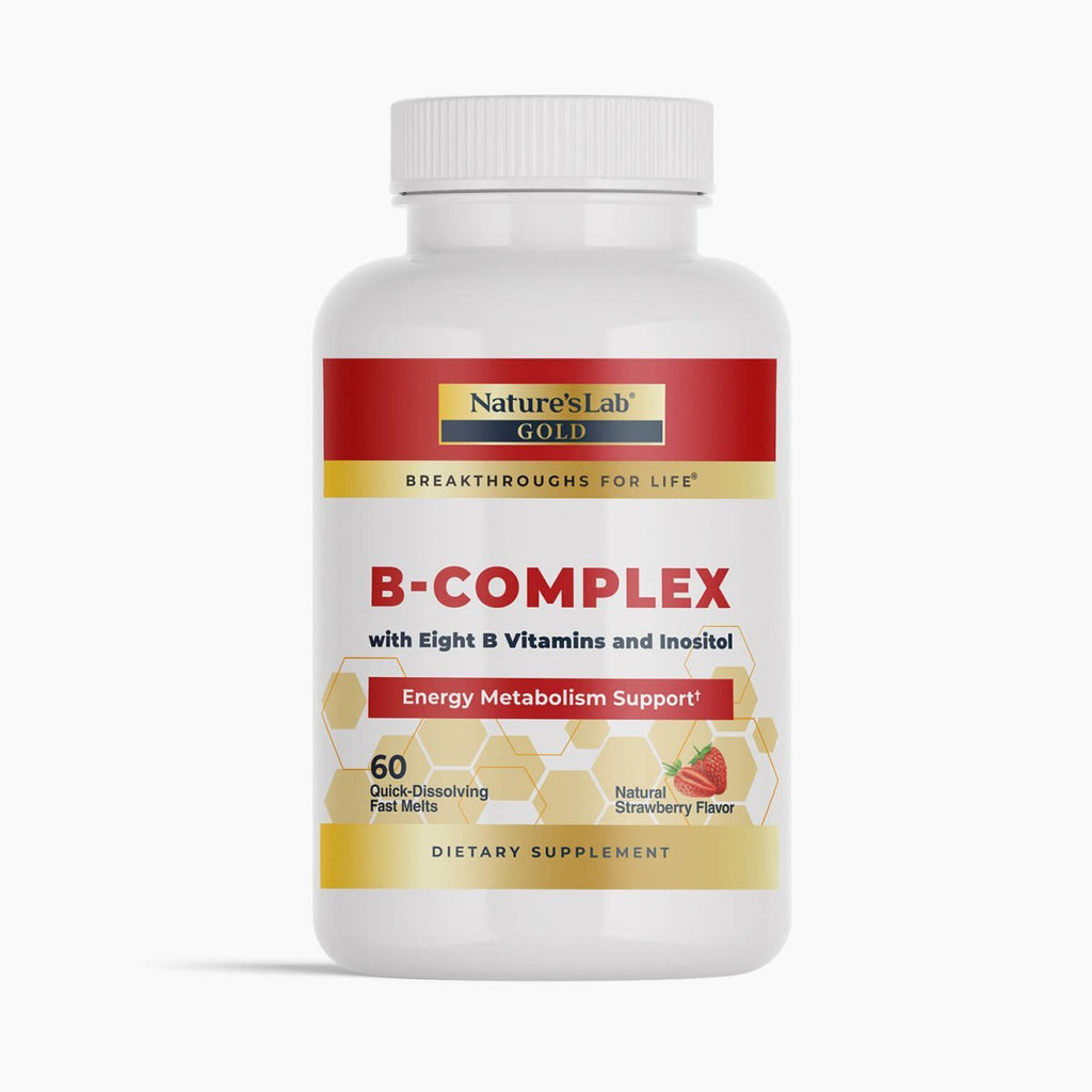 Nature's Lab Gold B - Complex - 60 Fast Melts - Prostatewellstore.com