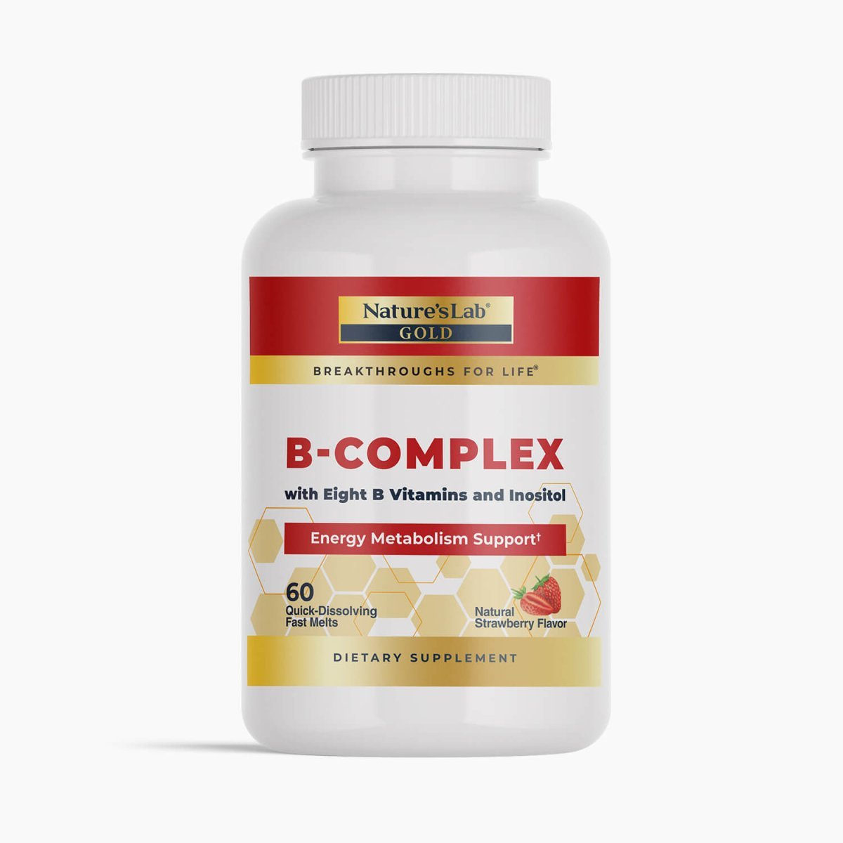 Nature's Lab Gold B - Complex - 60 Fast Melts - Prostatewellstore.com