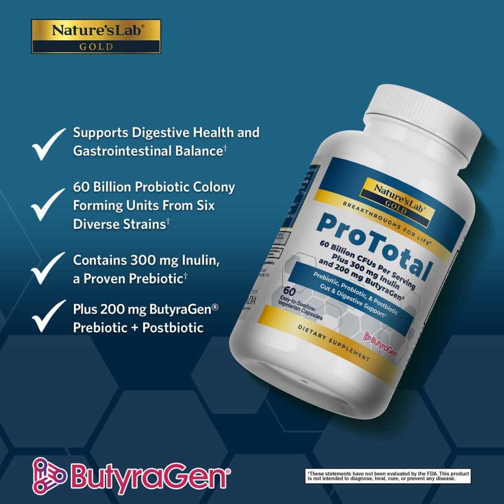 Nature's Lab Gold ProTotal - 60 Capsules - Prostatewellstore.com