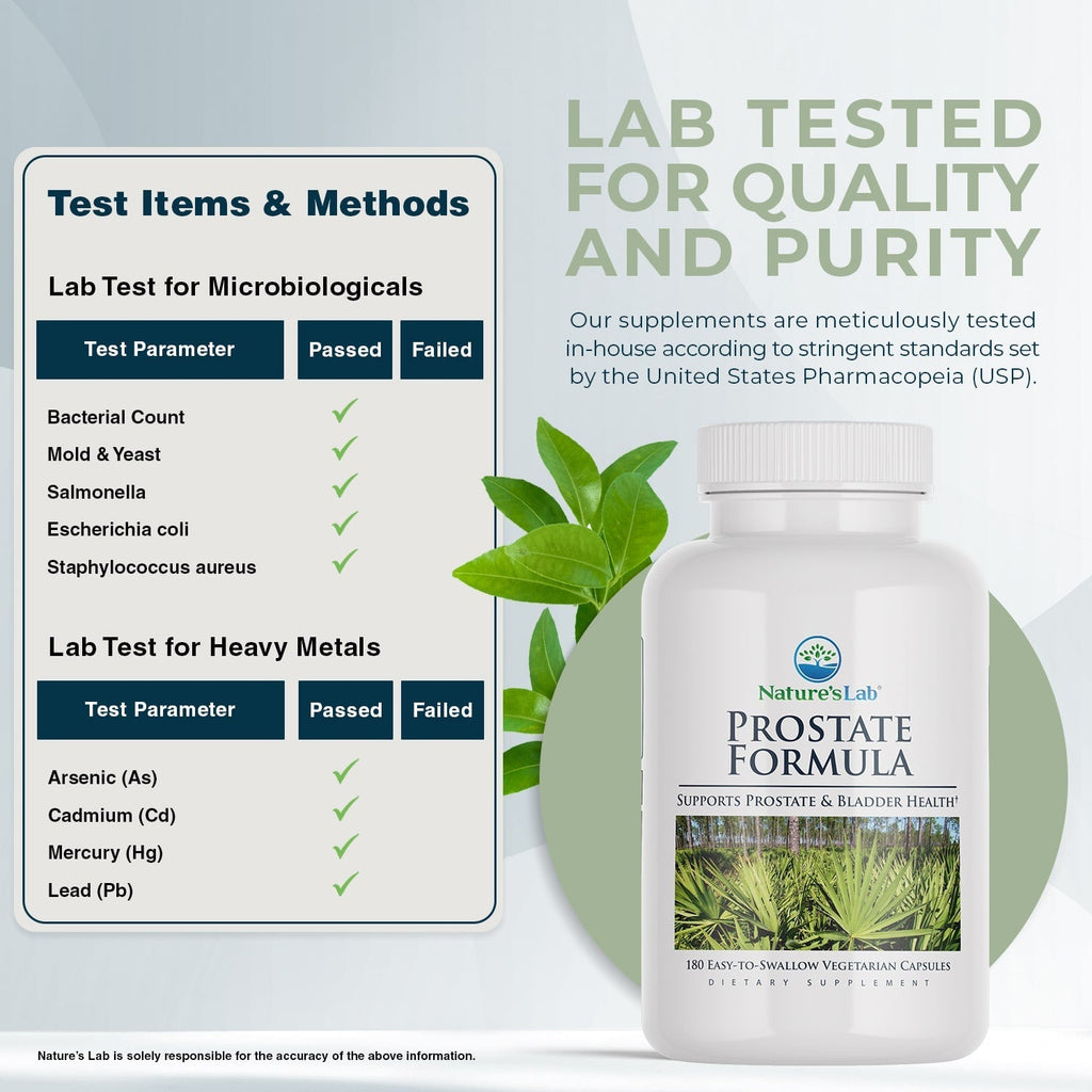 Nature's Lab Prostate Formula - 180 Capsules - Prostatewellstore.com
