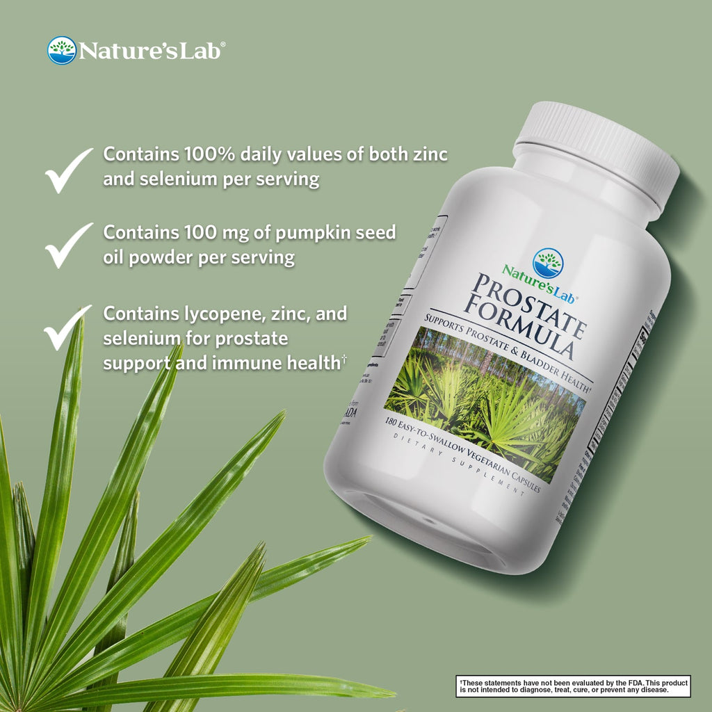 Nature's Lab Prostate Formula - 180 Capsules - Prostatewellstore.com