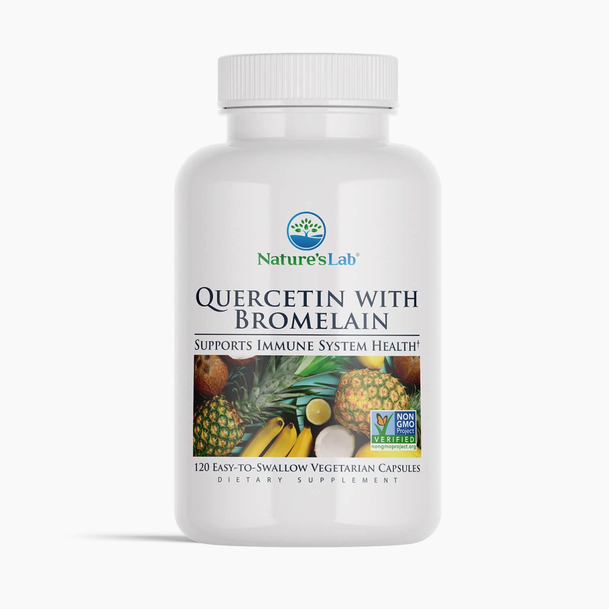 Nature's Lab Quercetin Bromelain - 120 Capsules - Prostatewellstore.com