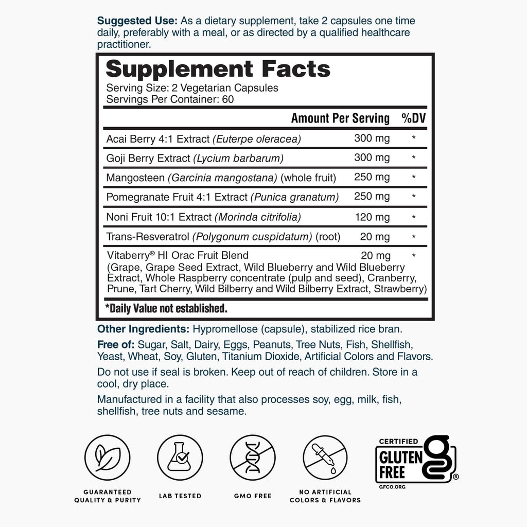 Nature’s Lab Super Antioxidant Support - 120 capsules - Prostatewellstore.com