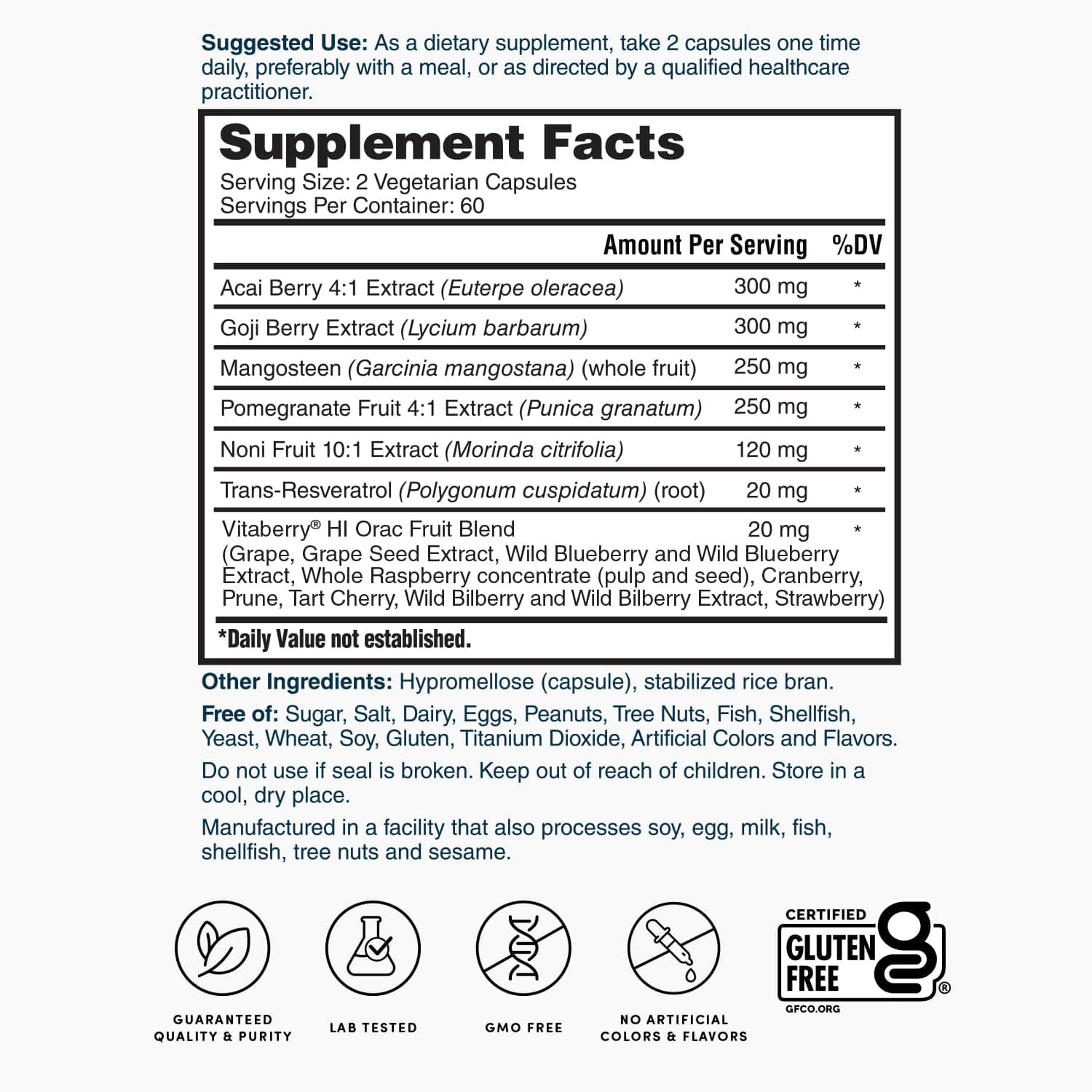 Nature’s Lab Super Antioxidant Support - 120 capsules - Prostatewellstore.com