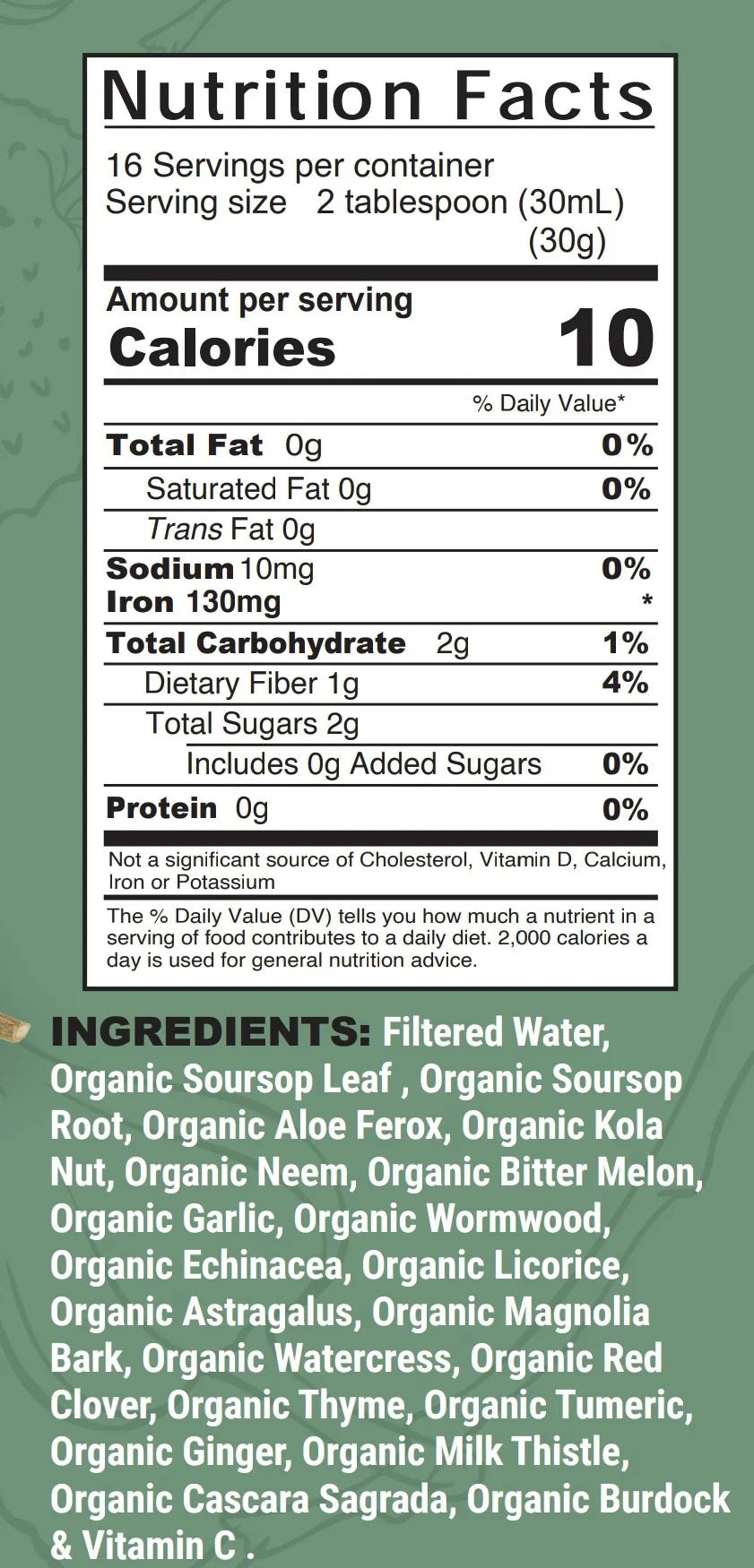 Organic Moringa + Soursop Liquid – Immune, Detox & Cell Support - Prostatewellstore.com