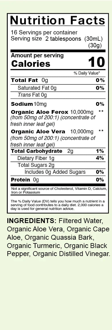 Organic Super Aloe Vera Detox - Prostatewellstore.com