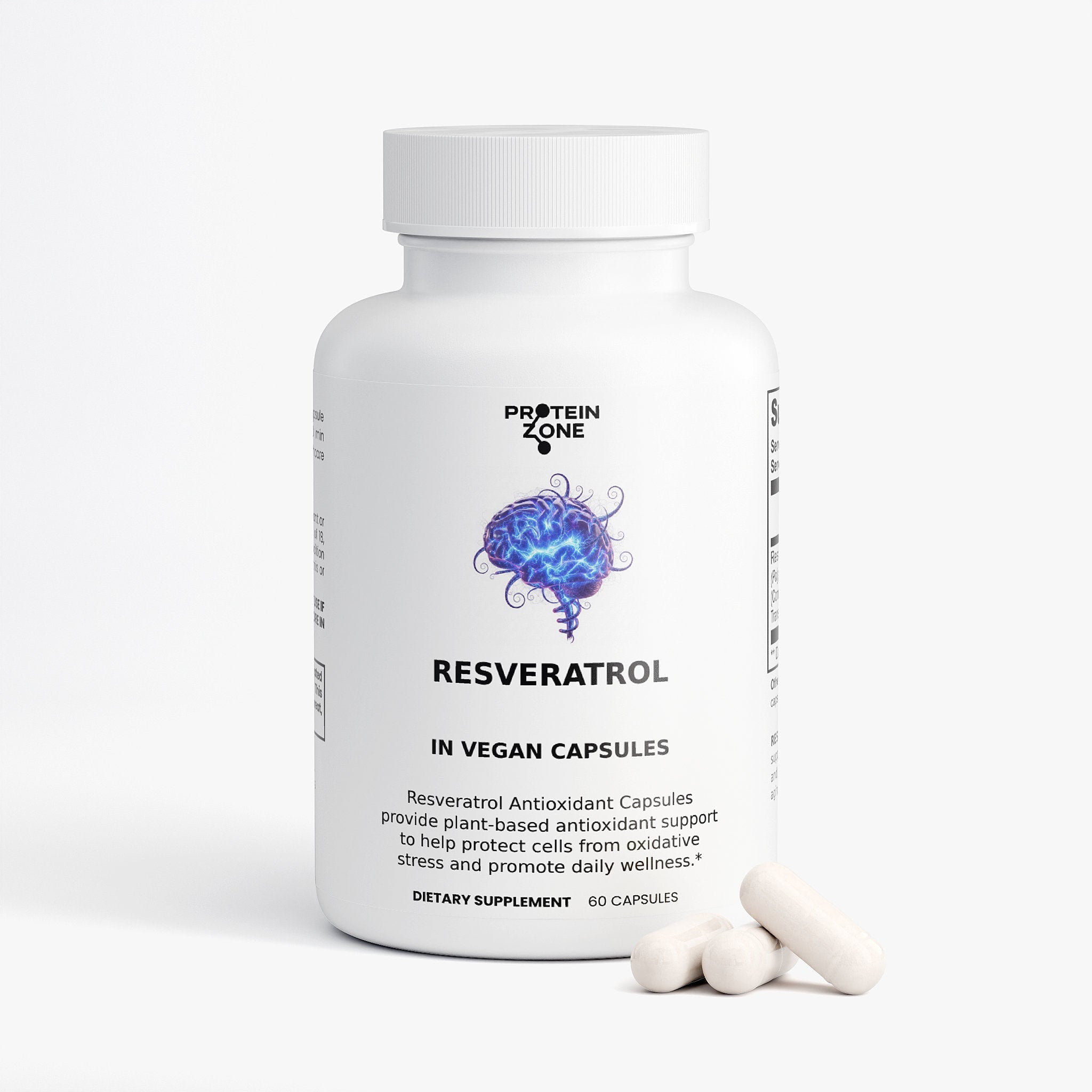 Resveratrol 600mg - Cellular Health & Antioxidant Capsules - Prostatewellstore.com