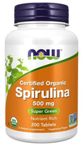 Spirulina 500 mg, Organic - Prostatewellstore.com