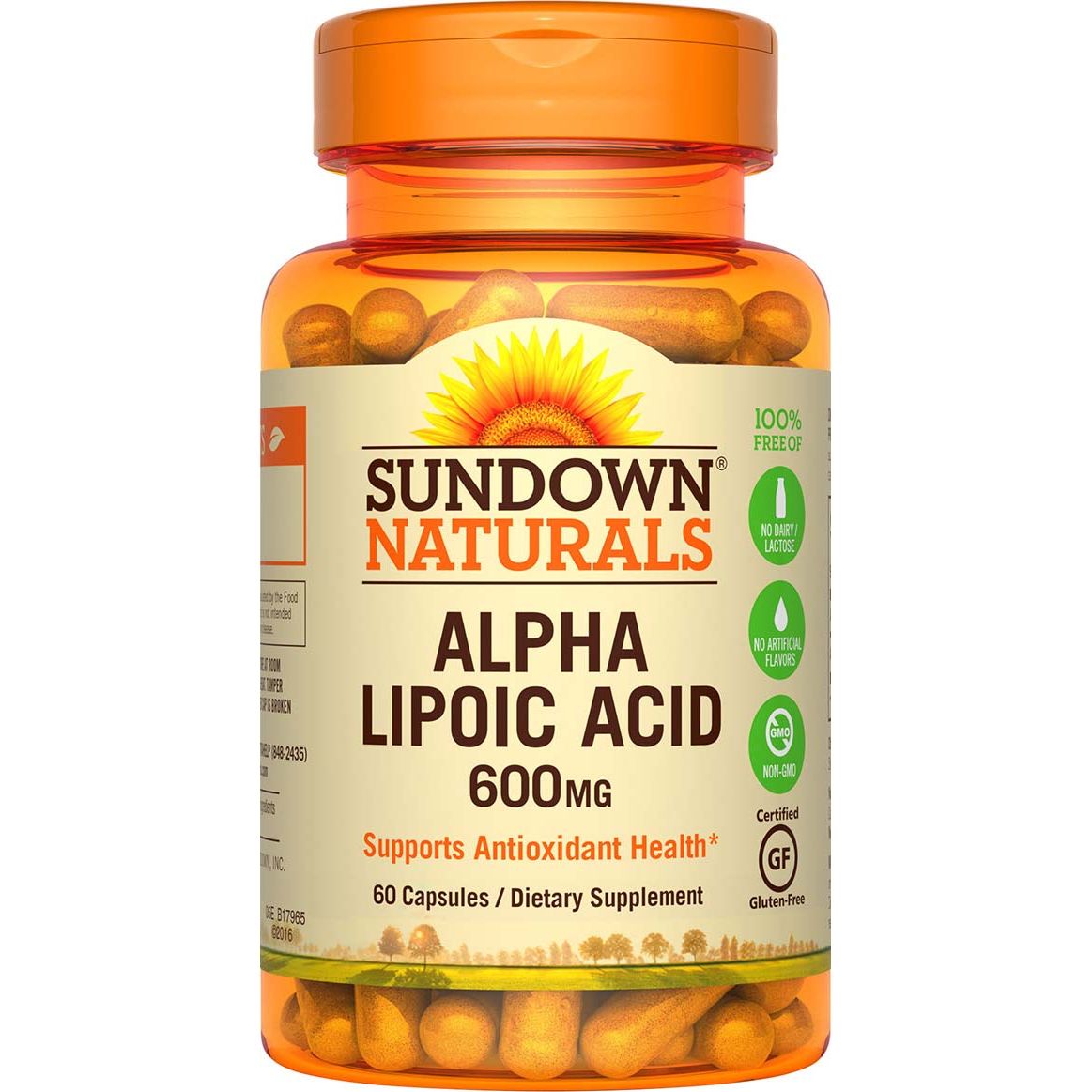 Sundown Naturals Super Alpha Lipoic Acid Capsules, 600 Mg - Prostatewellstore.com