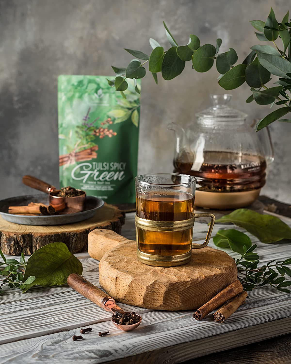 Tulsi Spicy Chai Tea, Energy & Focus - Green Tea - Organic & Kosher - Prostatewellstore.com
