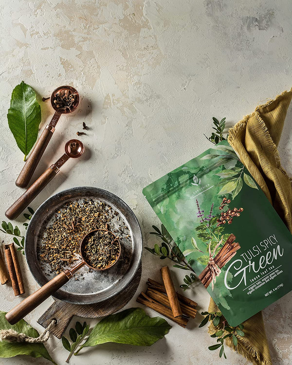 Tulsi Spicy Chai Tea, Energy & Focus - Green Tea - Organic & Kosher - Prostatewellstore.com