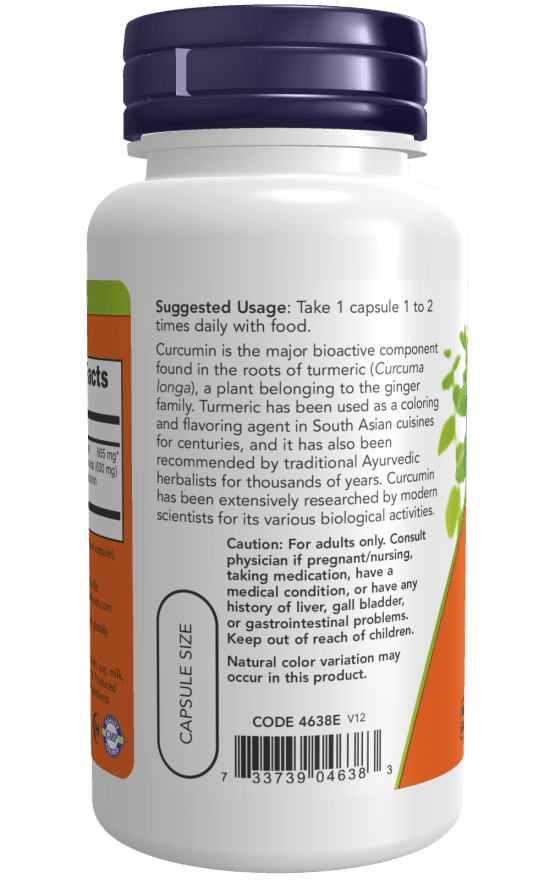 Turmeric Curcumin Veg Capsules - Prostatewellstore.com