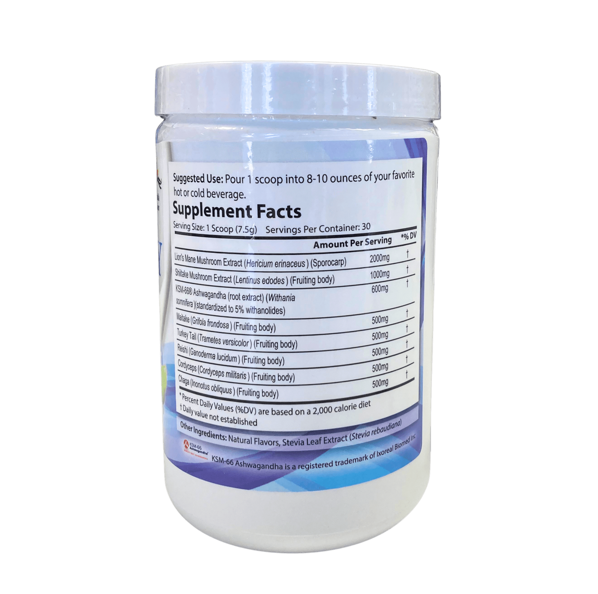 Vitality Mushroom SuperBlend Powder with Ashwagandha - Prostatewellstore.com