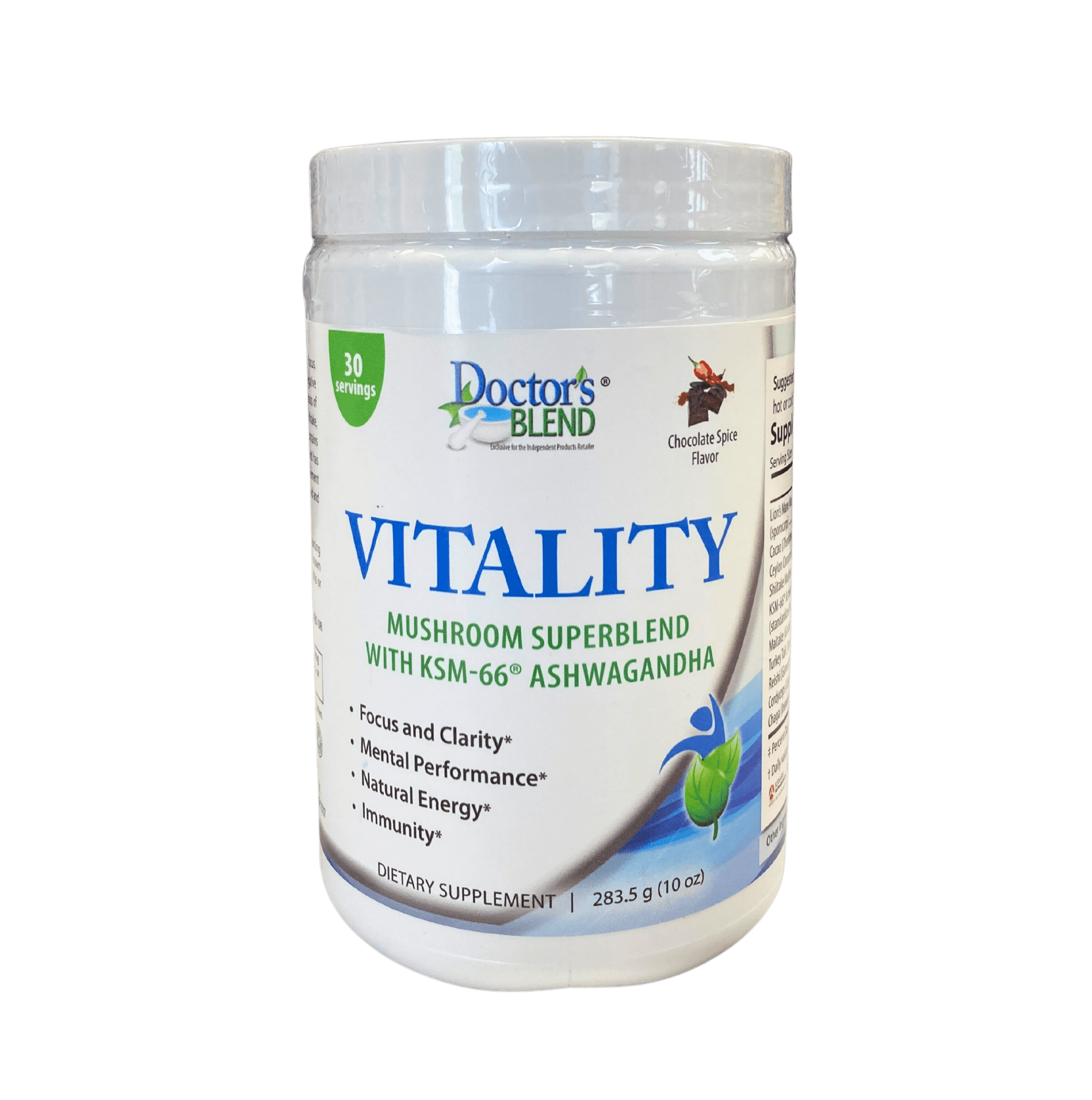 Vitality Mushroom SuperBlend Powder with Ashwagandha - Prostatewellstore.com