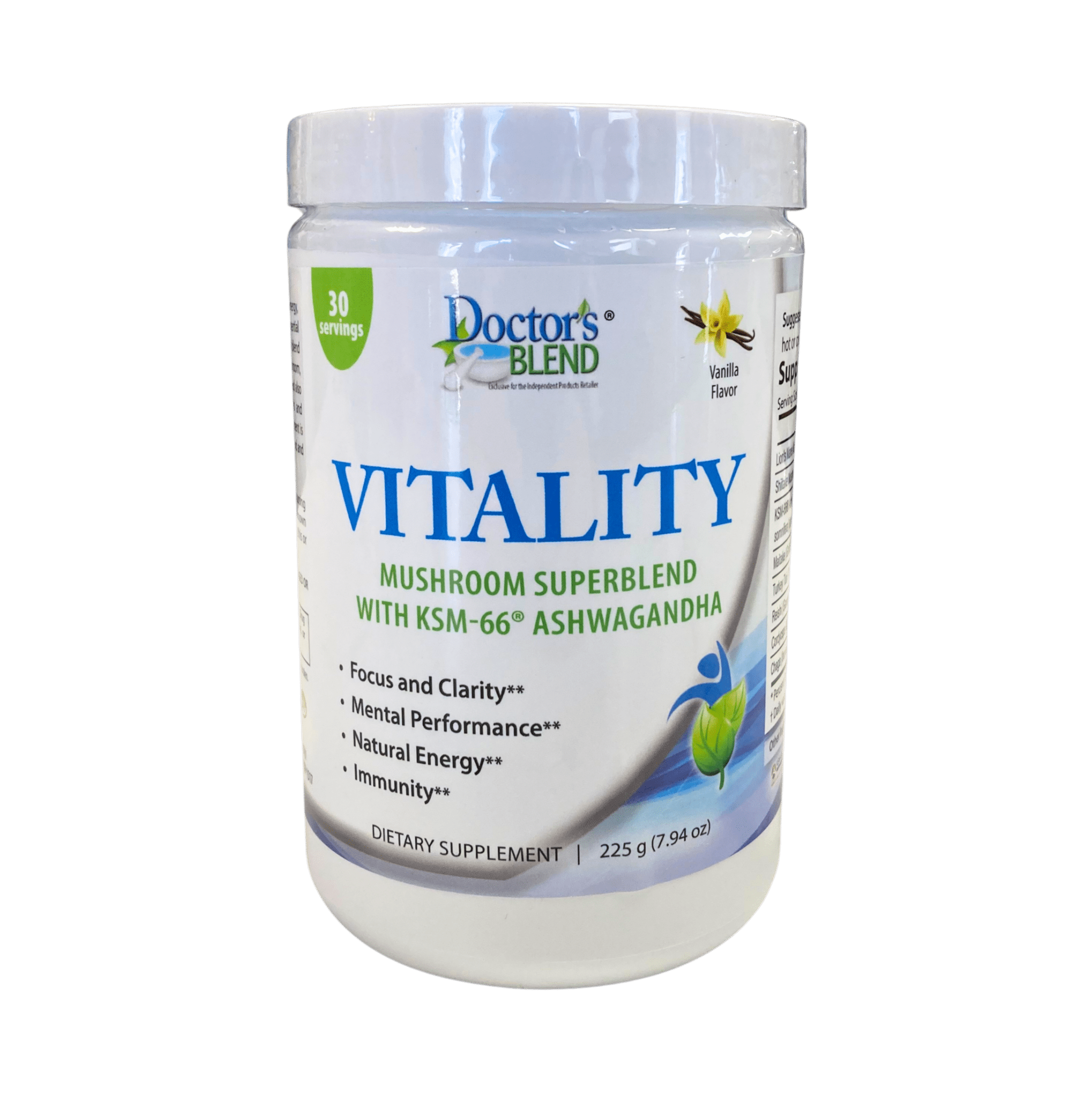 Vitality Mushroom SuperBlend Powder with Ashwagandha - Prostatewellstore.com